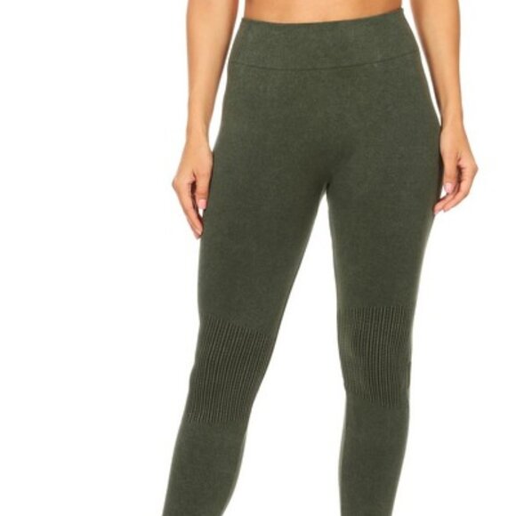 Pants - Moto Texture Detailed Seamless Tights